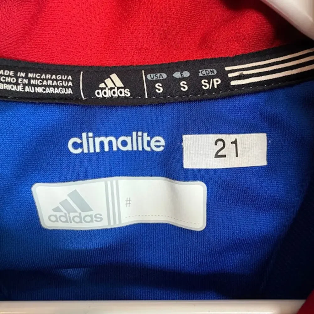 Adidas Men's Royal Kansas Jayhawks Coaches‎ Sideline Half-Zip Jacket Size Small
